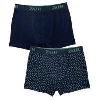 Zahr - Pack De 2 Boxers Azul Y Estampado
