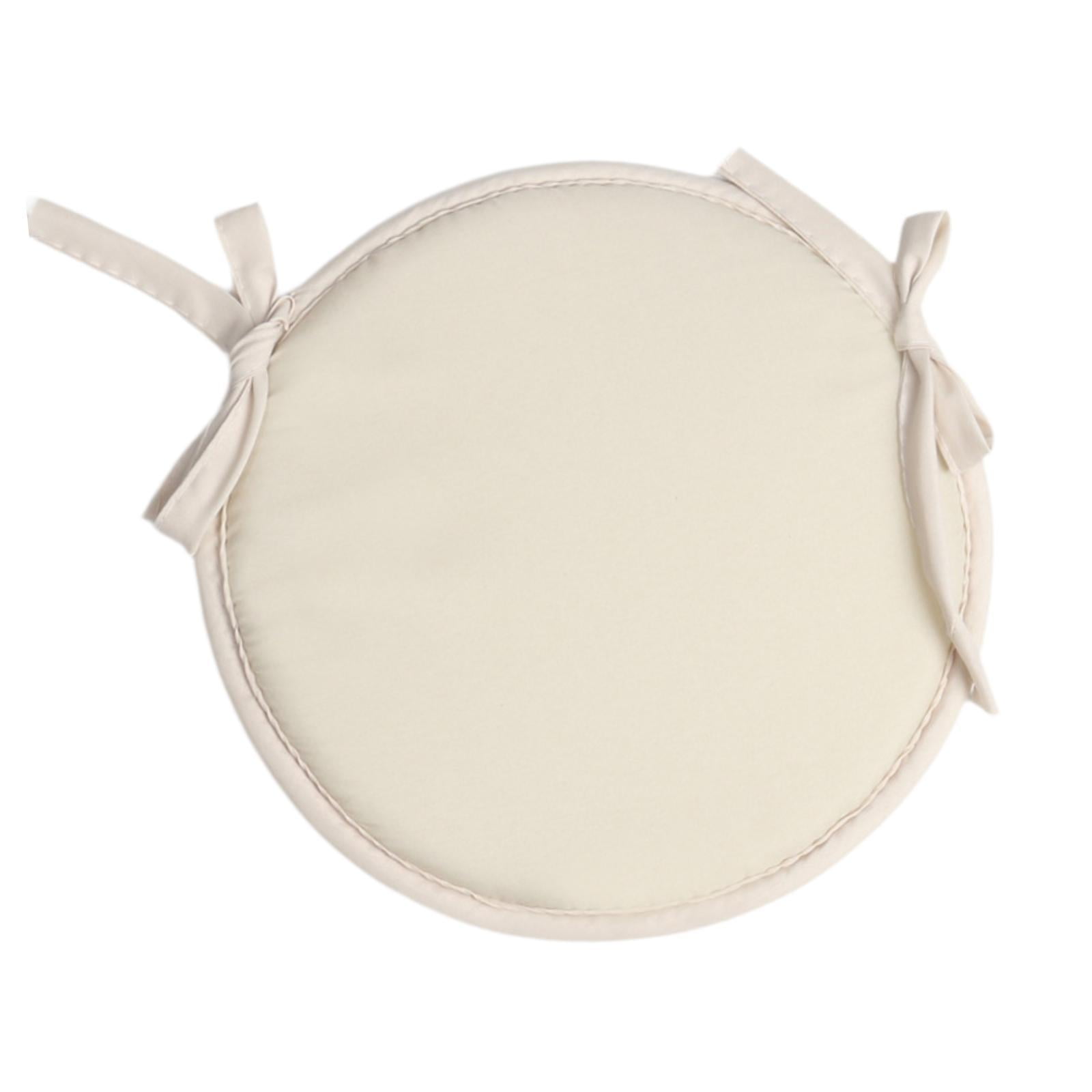 Ioensy - Cojín Redondo Para Silla, Suave, Sencillo, Cómodo, Cojín Para Meditación, Taburete, Color Beige, 38cm
