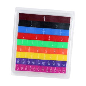 Magideal - 51 Barras De Fracciones, Manipuladores Matemáticos, Juegos De Fracciones, Manipulativos De Fracciones De Aprendizaje Visual/Táctil Para Niños Pequeños