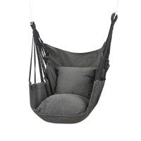 Ioensy - Hamaca Silla Durable Camping Hamaca Transpirable Para Balcón Patio Patio Gris