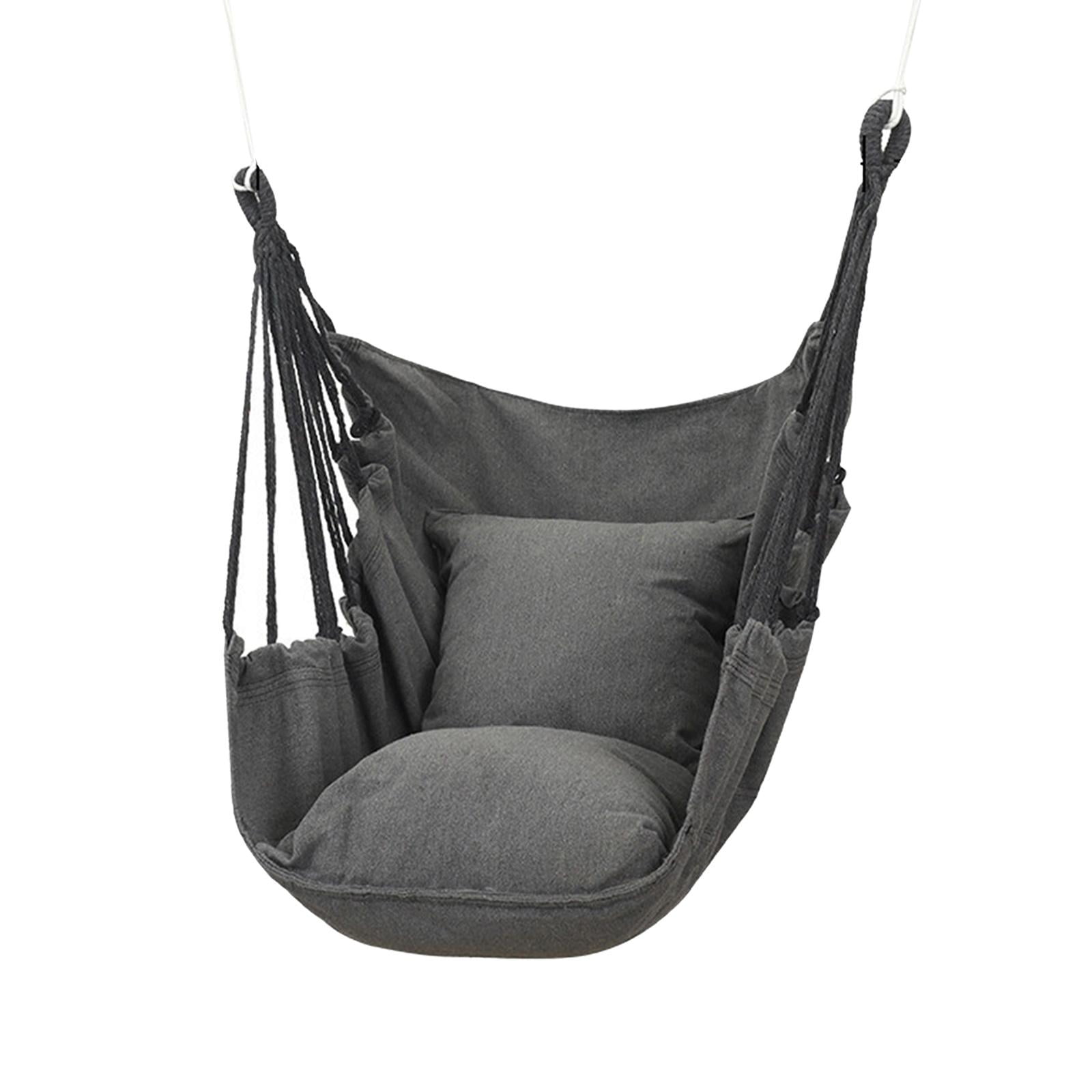 Ioensy - Hamaca Silla Durable Camping Hamaca Transpirable Para Balcón Patio Patio Gris