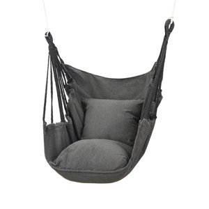 Ioensy - Hamaca Silla Durable Camping Hamaca Transpirable Para Balcón Patio Patio Gris