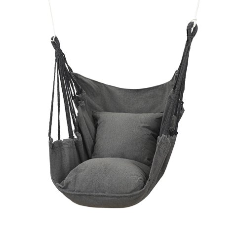 Ioensy - Hamaca Silla Durable Camping Hamaca Transpirable Para Balcón Patio Patio Gris