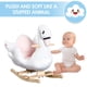 thumbnail image 4 of Caballito Mecedor Qaba de Peluche con Diseño de Cisne para Niños 18 meses +, 4 of 9