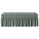 thumbnail image 4 of Protector De Muebles De Asiento De Banco De Cubierta De Banco Largo Para La Decoración Del Hotel De La Sala De Estar Verde, 4 of 5