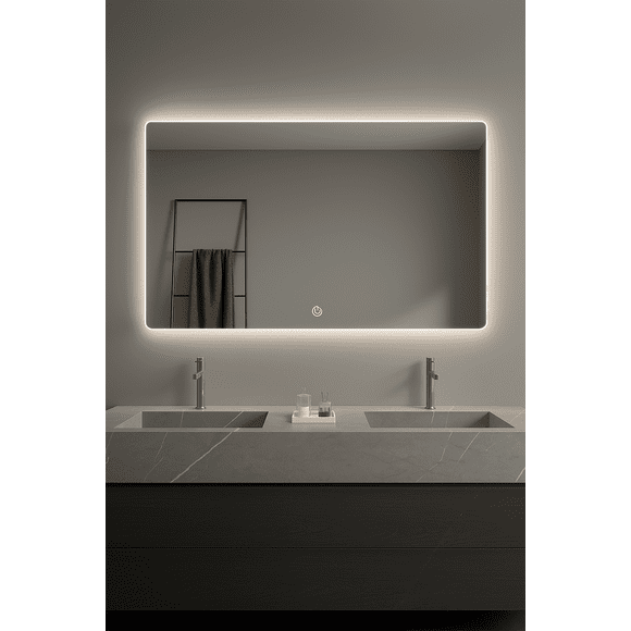 Espejo 70x100 Rectangular - Luz Fria Calida Neutra