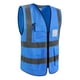 thumbnail image 2 of Chaleco Reflectante de Seguridad Impermeable Azul XL, 2 of 3