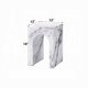 thumbnail image 5 of Mesa Auxiliar Benzara Ritzy Mármol Blanco Piedra Artificial Arco 30 cm, 5 of 5