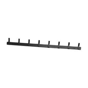 Bothyi - Perchero De Pared Para Ropa Con 8 Ganchos Perchero De Aluminio Perchero Para Entrada Sombrero Abrigo Negro