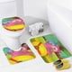 thumbnail image 4 of Billy Bam Bam-theme 4-Piece Shower Curtain Set with Rugs, Waterproof Bathroom Decor Set Includes Bath Mat, U-Shaped Rug, Toilet Lid Cover and Curtain with Hooks, 4 of 6