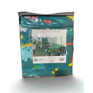 Doral - Cobertor Quilt Primavera Verano Verde Dinosaurio