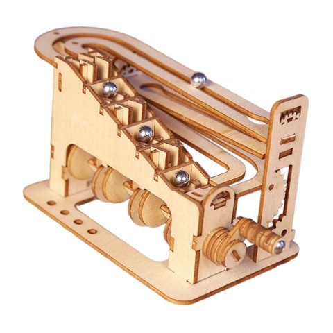 Magideal - Diy Marble Run Rompecabezas De Madera 3D Autoensamblado Adultos Juguete Artesanal Artesanía De Madera Rompecabezas Mecánicos Para Niños Niñas Adolesce