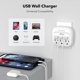 thumbnail image 3 of Extensor de enchufe BN-LINK Multi Plug, paquete de 2 con 3 puertos USB, 3 of 8
