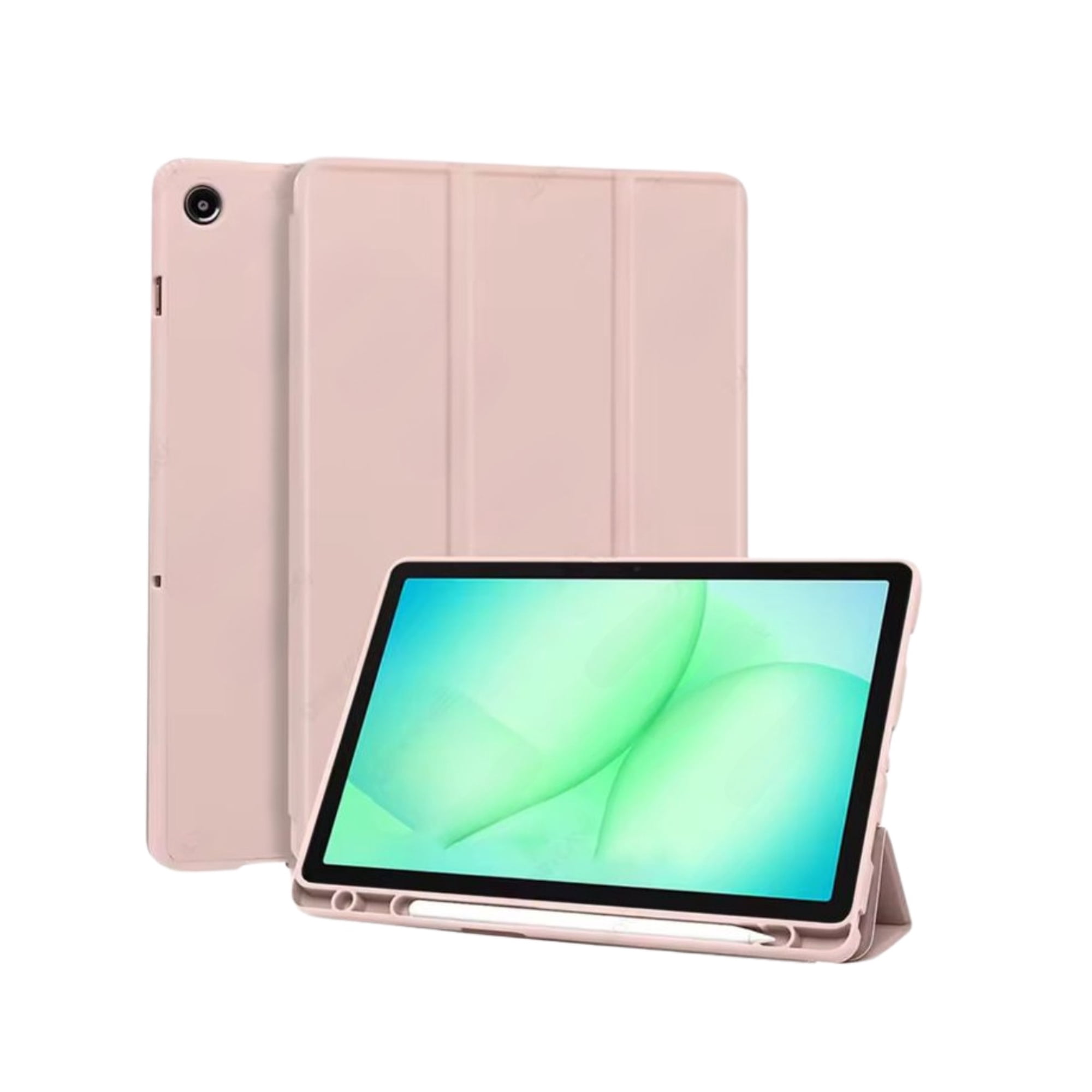 Detek Accesorios - Funda Smart Cover Para Tablet Samsung A11+ Plus (2025) - Rosado