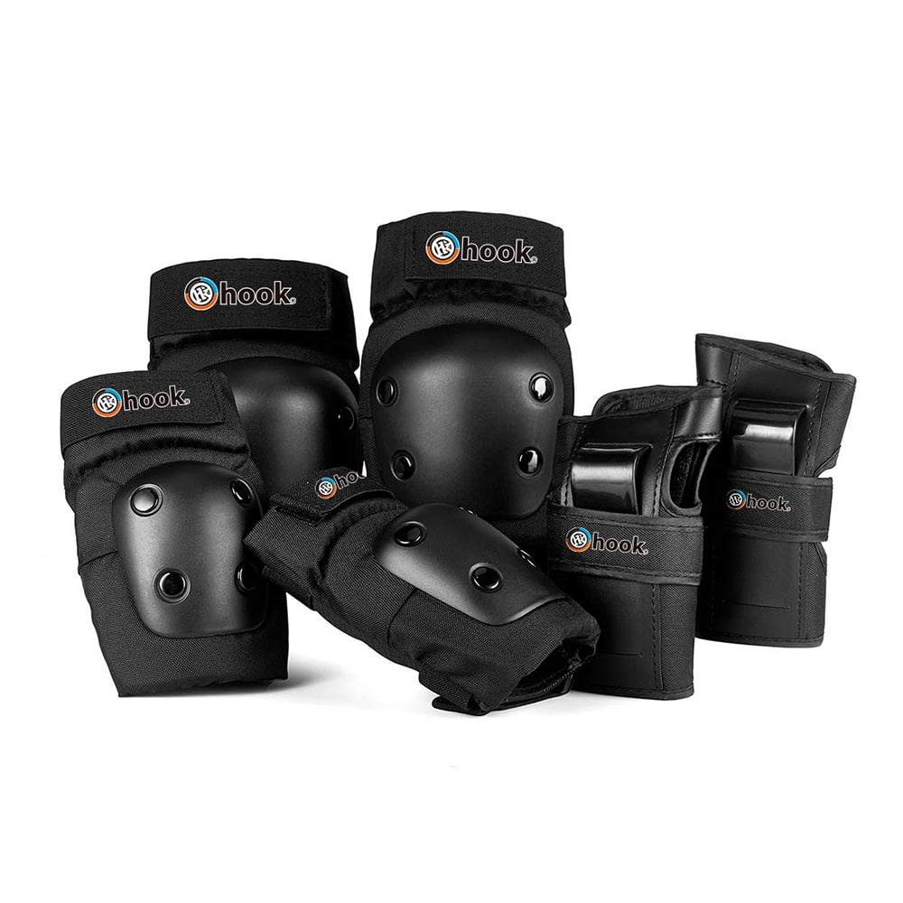 Set De Protecciones Adulto Hook Black S