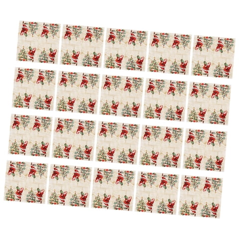 Magideal - Servilletas Navideñas, Servilletas De Tamaño Para Cena, Vajilla Desechable, Servilletas De Cóctel, Servilletas Para Invitados Para Fiesta, Cumpleaños,