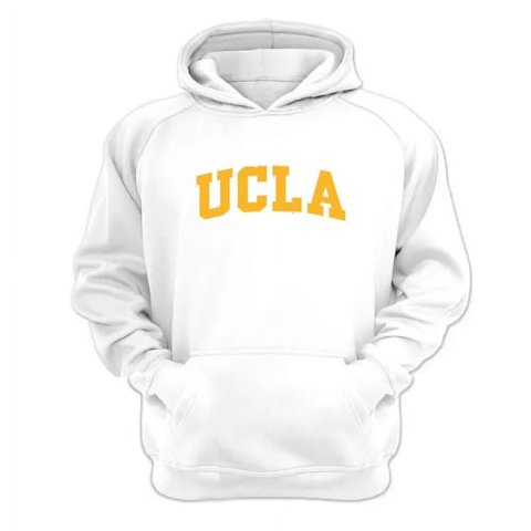 Genérico - Polerón Canguro Ucla Blanco Talla M Unisex