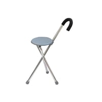 Glomed - Bastón Con Silla Plegable 3 Patas