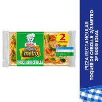 Masa Para Pizza Toques De Cebolla Rectangular 2 Un 500 Gr Ideal