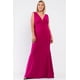 thumbnail image 1 of Vestido Largo sin Mangas con Escote en V y Espalda Drapeada, 1 of 5
