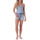 thumbnail image 2 of INSPIRE CHIC Conjunto de 2 Piezas de Camisola de Satén para Mujer, Pijama de Tirantes de Espagueti Suave, Cuello en V, Holgado, Básico para Dormir, Talla S, Negro y Azul Claro, 2 of 6