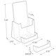 thumbnail image 4 of Portafolios de acrílico transparente 10 cm Azar Displays – Juego de 2, 4 of 6