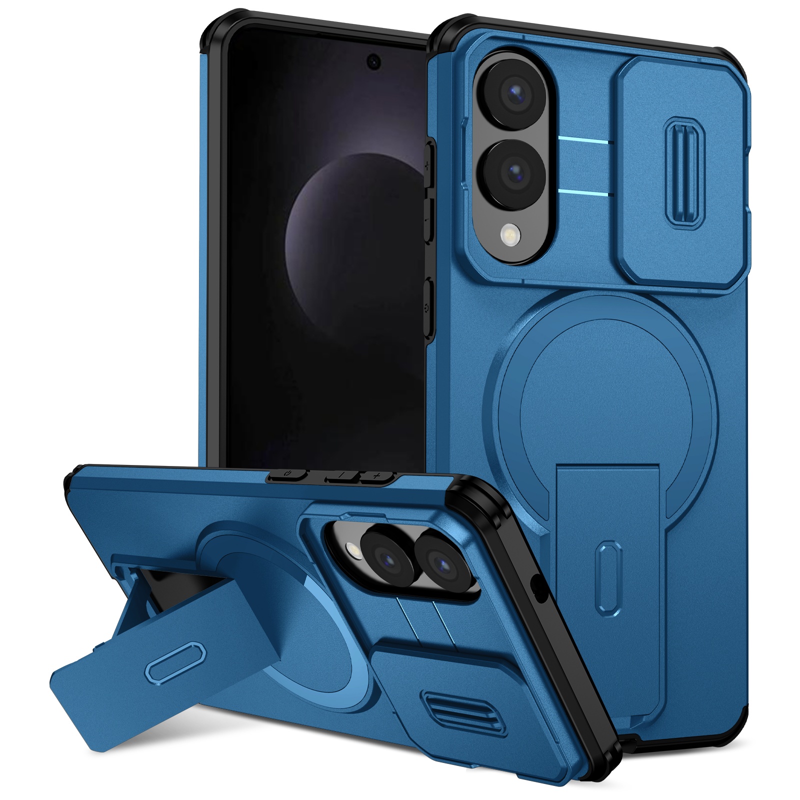 Funda Foxdock Para Samsung Galaxy S25 Edge – Magnética Antigolpes Con Soporte Y Protección Doble