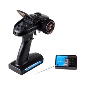 Magideal - Rc Transmisor Receptor 2.4 Rc Modelos Piezas Actualización Universal Rc Piezas Sistema De Radio Transmisor Receptor 3 Canales Para Camión Rc Barco