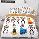 thumbnail image 1 of Sugar Skull Duvet Cover Funny Skeleton Halloween Bedding Set Gothic Spooky Bone Quilt Cover Polyester Comforter Cover Bed Sheets, 1 of 5