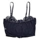 thumbnail image 4 of Crop Top De Encaje Con Tirantes Y Broches Delanteros - NEGRO, 4 of 5