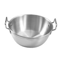 Magideal - Ramen, Pequeña Máquina Para Hacer Fideos De Acero Inoxidable, Máquina Para Hacer Sopa Kimchi Para Cocina De Inducción, Viajes De Camping Al Aire Libre 16Cm Plata