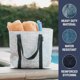 thumbnail image 3 of Bolsa de compras CleverMade Tall Frakta de almacenamiento, paquete de 2 unidades, azul, 3 of 8