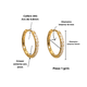 thumbnail image 2 of Argollas Aura Shine 10mm Titanio Astm F136 Chapado En Oro 18k, 2 of 3