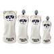 thumbnail image 4 of 4x Golf Wood Head Covers Club Headcover Con Etiqueta De Número Intercambiable Gris, 4 of 5