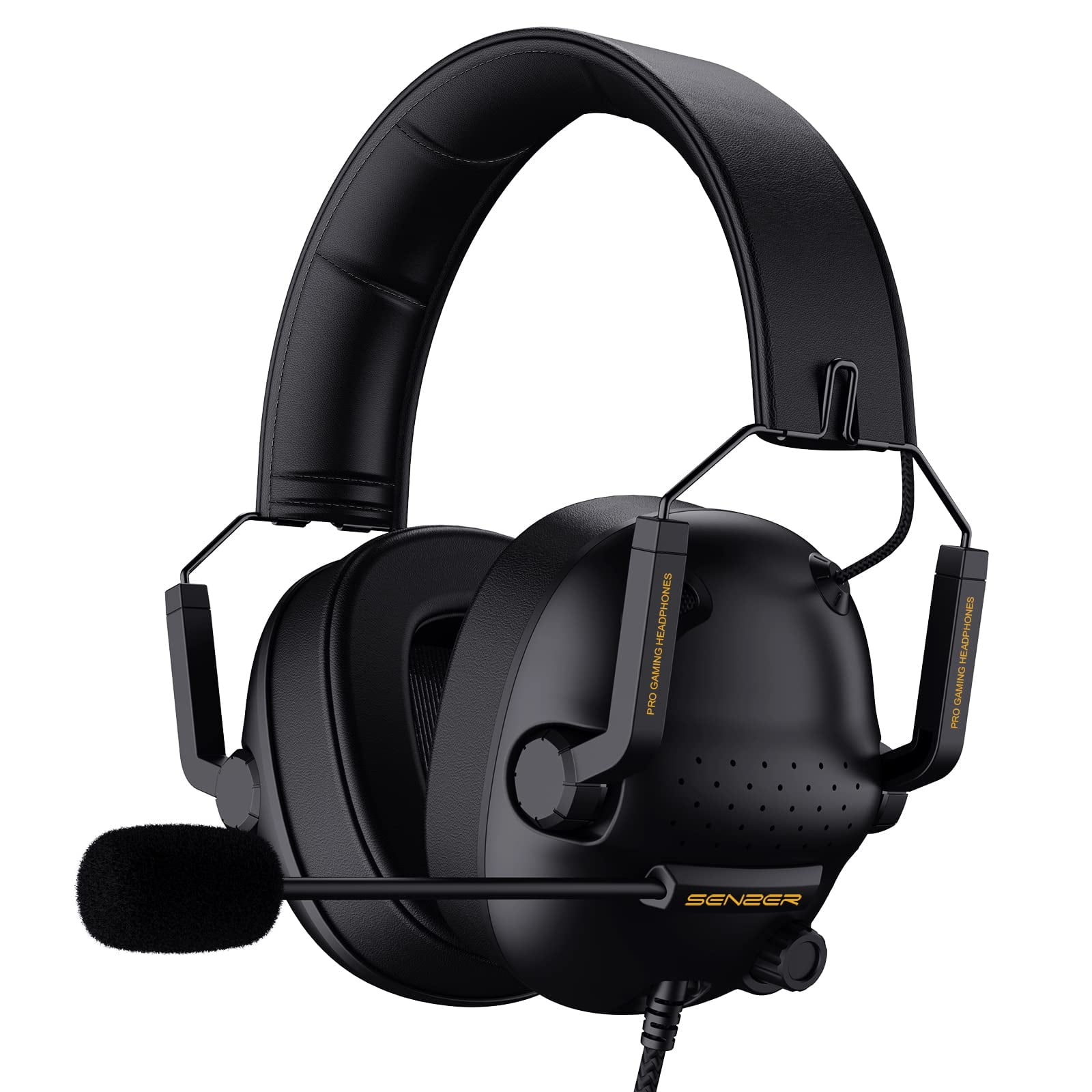 Auriculares Para Gaming Senzer Sg500 Con Sonido Envolvente Y Micrófono, Negros