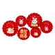 thumbnail image 2 of Decoración China Adhesivo De Pared Calcomanías Papel Flores Ventilador Para Dormitorio Decoración Estilo E, 2 of 3