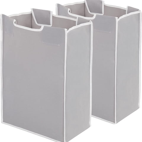 Xusx111 - 2 Piezas Del Ordenador De La Lavandería Bolsas De Reemplazo Hamper Carro De Reemplazo Extraíble Organizador De Almacenamiento De La Lavandería Bolsa Hamper Liner, Sin Ganchos (Gris)