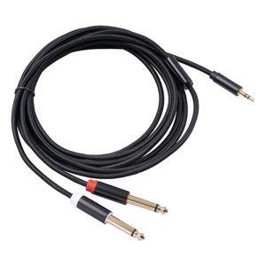 Bothyi - Cable 3,5 Mm 1/8 Trs A Doble 6,35 Mm 1/4 Ts Cable Divisor Y 2 M