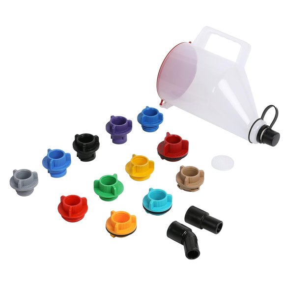 Kit de Embudos QUICKLO 1.5 Qt 15 Piezas Sin Derrames para Aceite