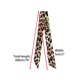 thumbnail image 3 of INSPIRE CHIC Bufanda de Leopardo Estampado para Mujer, Bufanda Larga y Delgada para el Cuello y Cinta para el Cabello para Bolsos Marrón Claro 200x5cm/79x2, 3 of 5