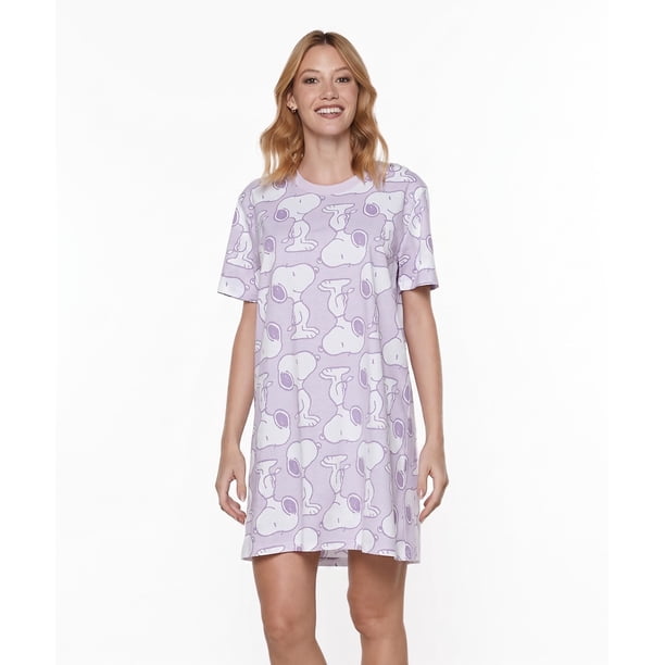 Camisola Cotton Snoopy Mujer Lady Genny K-563 Manga Corta