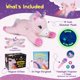 thumbnail image 2 of Set de peluche SNUGSHINE con forma de unicornio que brilla en la oscuridad con libro y linterna, 2 of 7