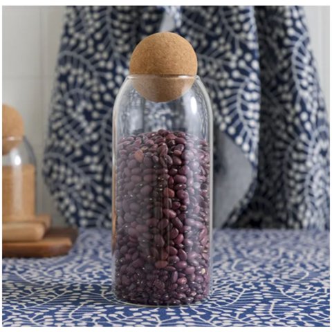 Disparo - Botella Frasco Contenedor 570Ml Vidrio 10Cm Con Tapa Corcho