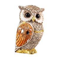 Magideal - Decoración De La Estatua Del Búho Decoración Versátil De La Oficina Decoración Del Adorno Del Adorno Del Dormitorio Moderno Compacto Lindo Regalo De Amarillo
