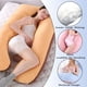 thumbnail image 3 of Almohada para embarazadas, almohada en forma de U desmontable y lavable, cojín grande, almohada de cintura, 3 of 5