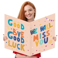 Tarjeta De Despedida Idealmuzik We Will Miss You Con Sobre De 35 X 56 Cm