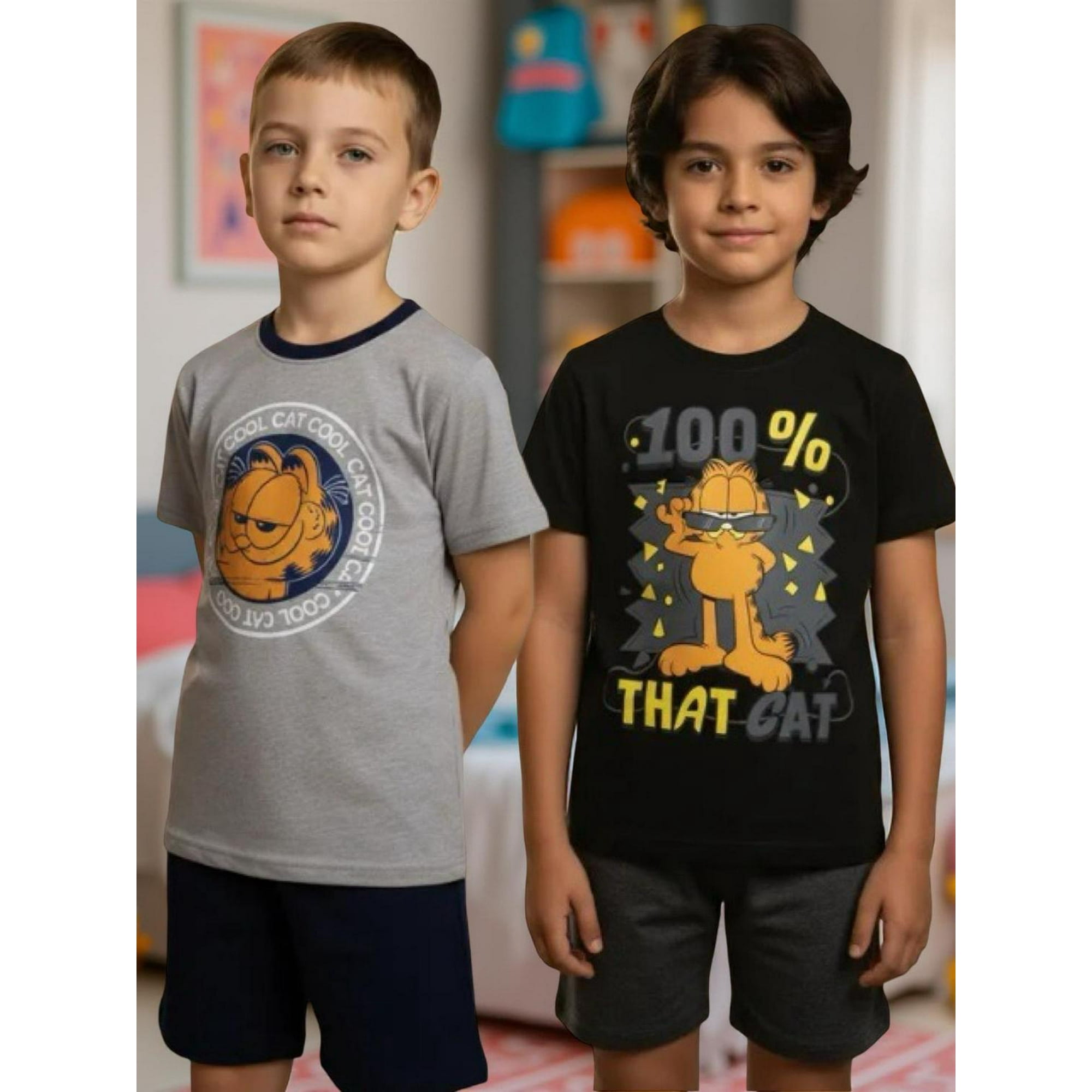 Nickelodeon - Pack 2 Pijamas Niño Garfield Multicolor 6