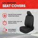 thumbnail image 2 of Fundas para asientos de coche Motor Trend SpillGuard 2 de neopreno negro, 2 of 8