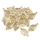 thumbnail image 3 of 50 Piezas De Dijes De Hojas Antiguas De Aleación Para Pendientes, Ganchos Para Hacer Joyas, Manualidades, Oro, 3 of 5