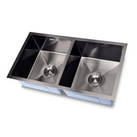 Splendid - Lavaplatos Doble Black 800X450Mm Premium